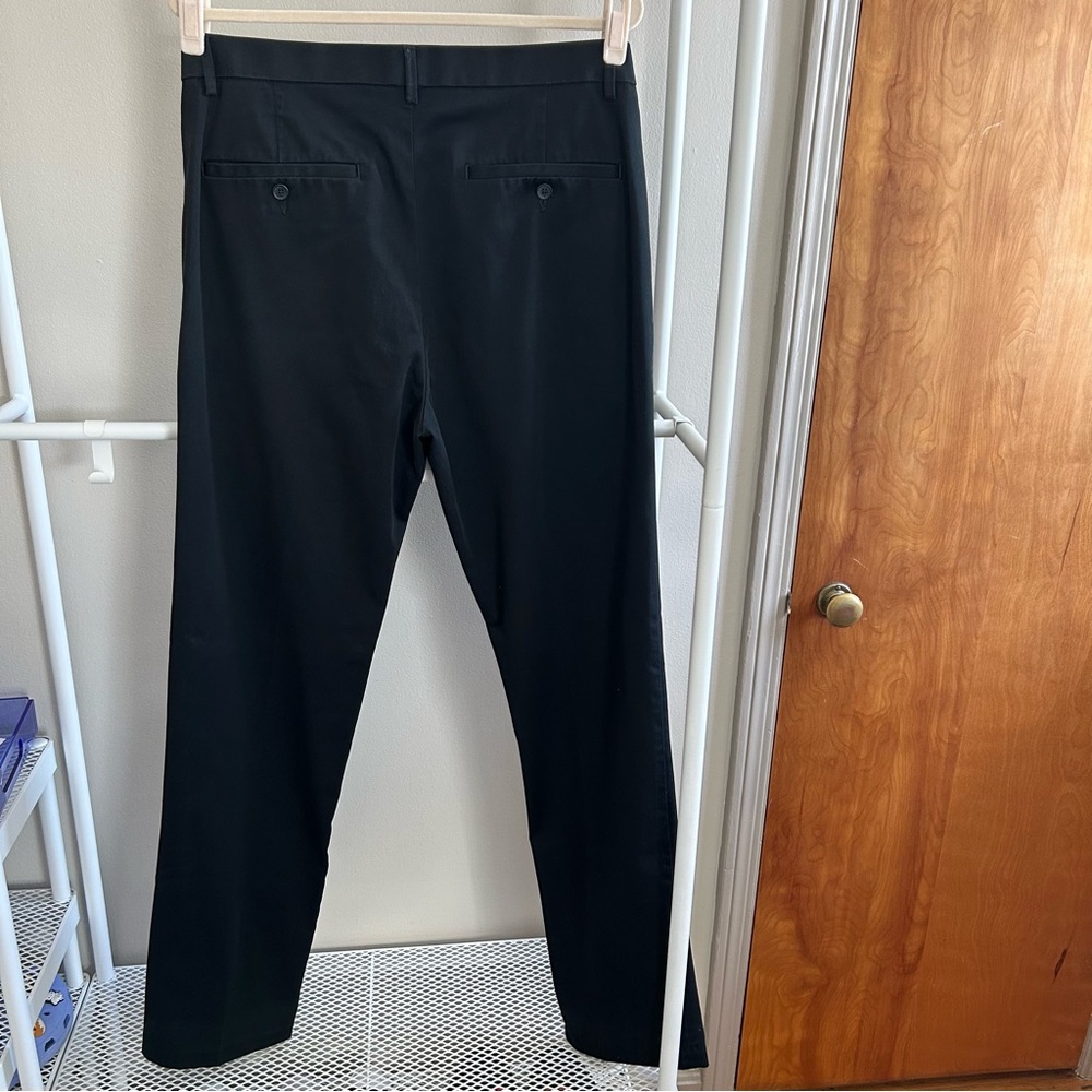 ⭐️ BUNDLE of 2 Haggar Clothing men’s straight fit premium no iron black pants - Picture 6 of 11